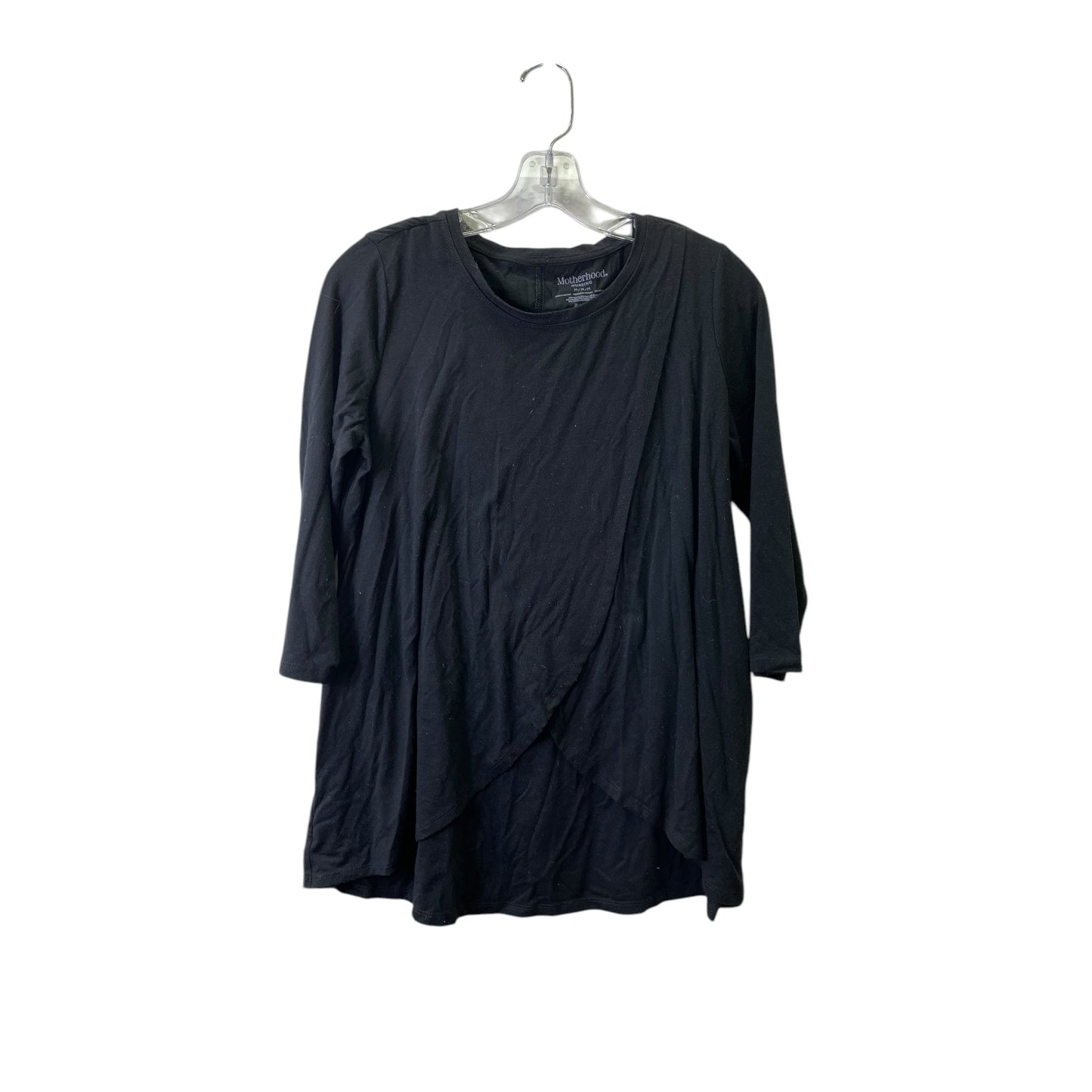 Mat Top Ls By Motherhood In Black, Size:M