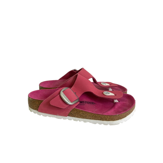 SANDALS FLATS by BIRKENSTOCK in PINK, Size:7