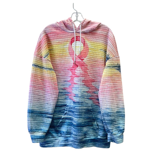 SWEATSHIRT HOODIE by  CME In BLUE & PINK, Size: 2X
