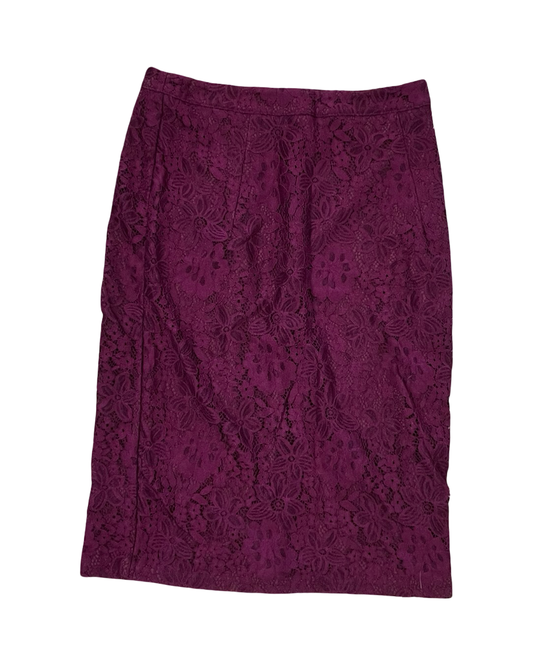 Skirt Midi By Clothes Mentor In Maroon, Size:S