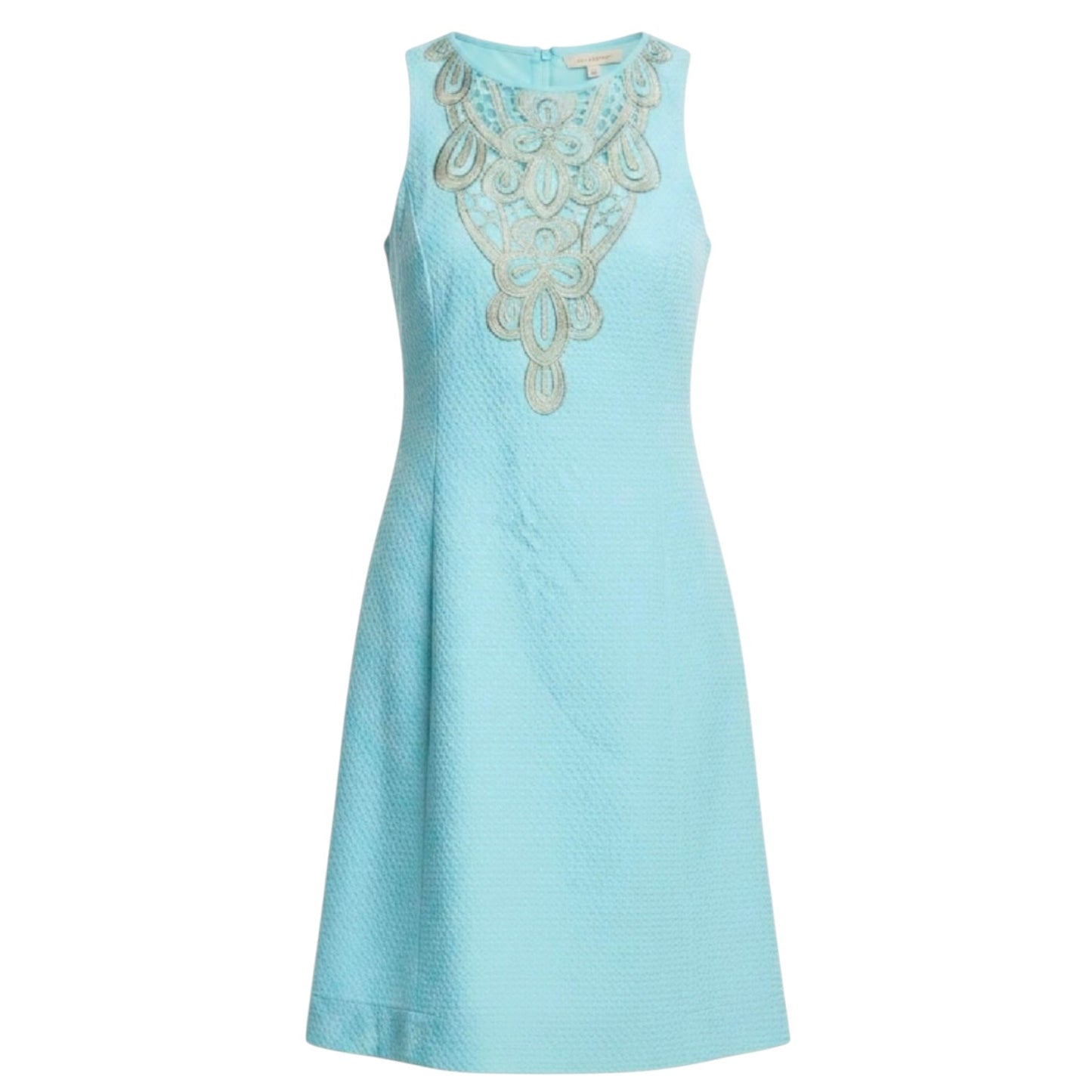 Largo Shift Dress Designer By Lilly Pulitzer In Breakwater Blue, Size: 6