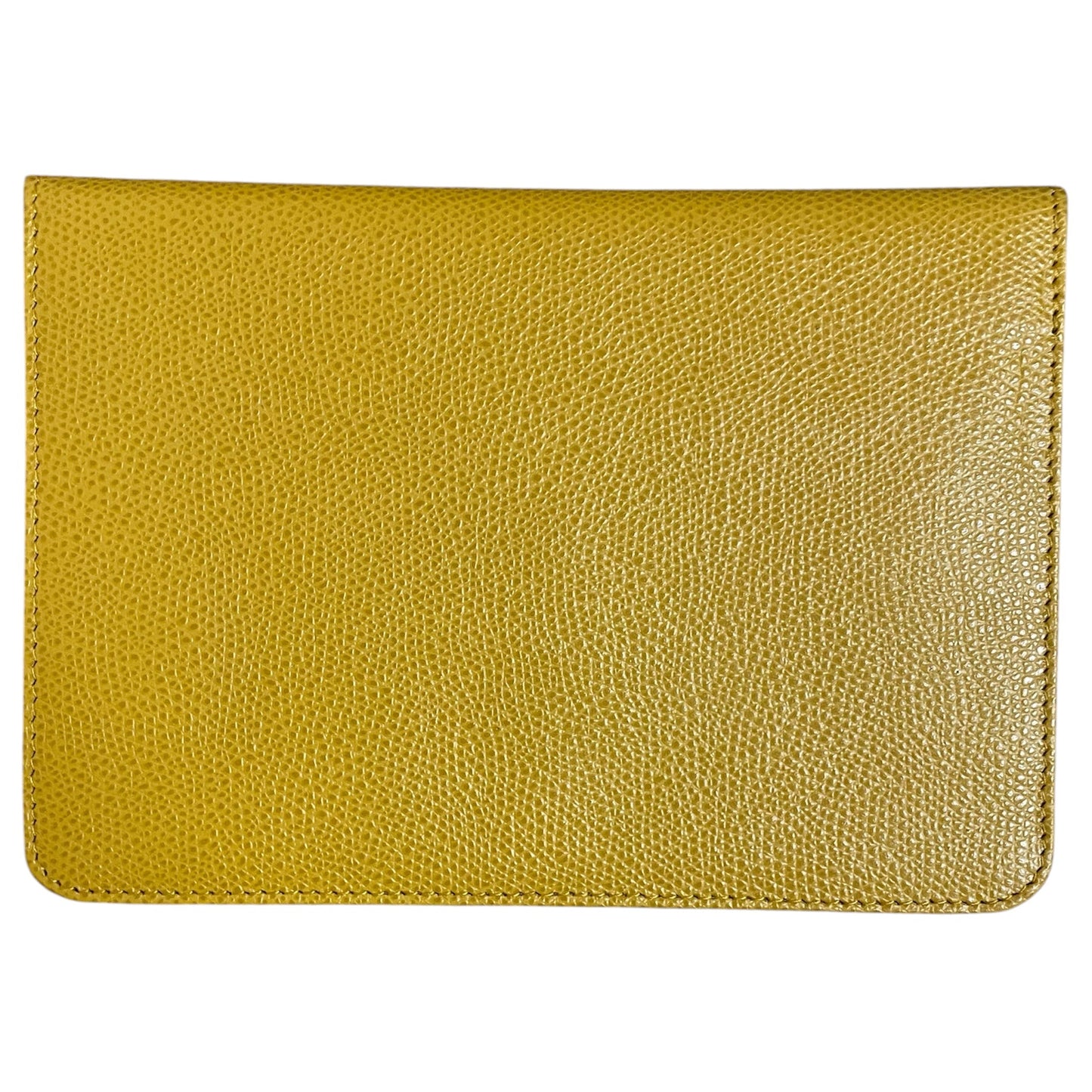 Coin Purse Leather By Saks Fifth Avenue In Yellow, Size:Medium