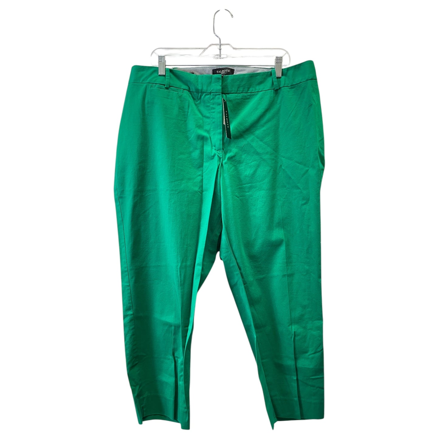 Pants Cropped By Talbots In Green, Size:1X