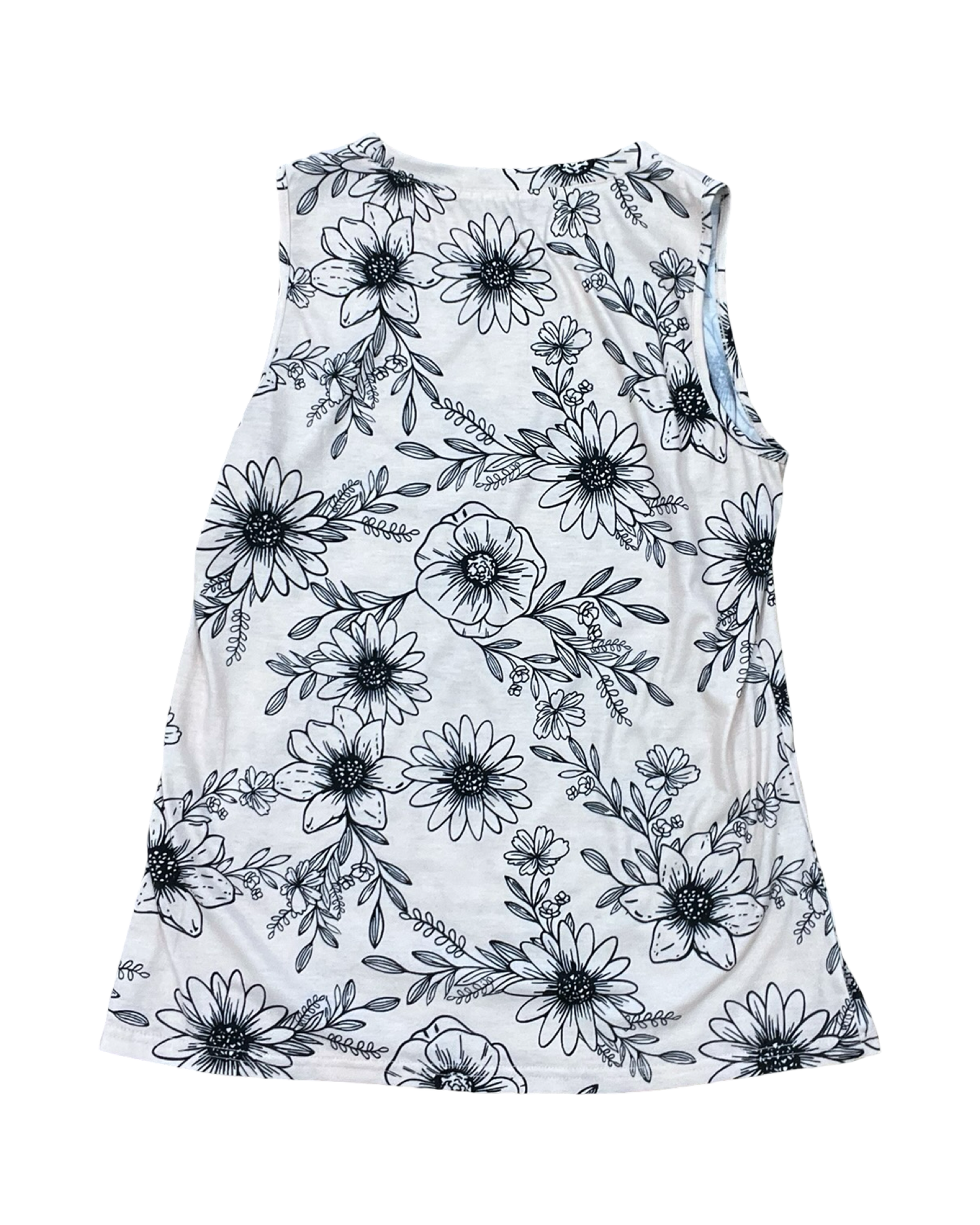 Top Sleeveless By Clothes Mentor In Cream, Size:M