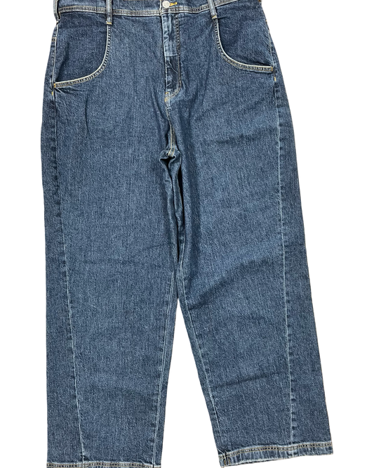 Jeans Wide Leg By Pilcro In Blue Denim, Size:16
