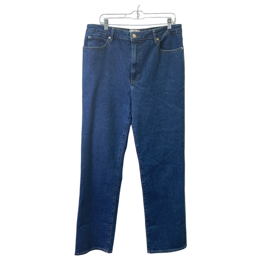 JEANS STRAIGHT by FRAME in BLUE DENIM, Size:14