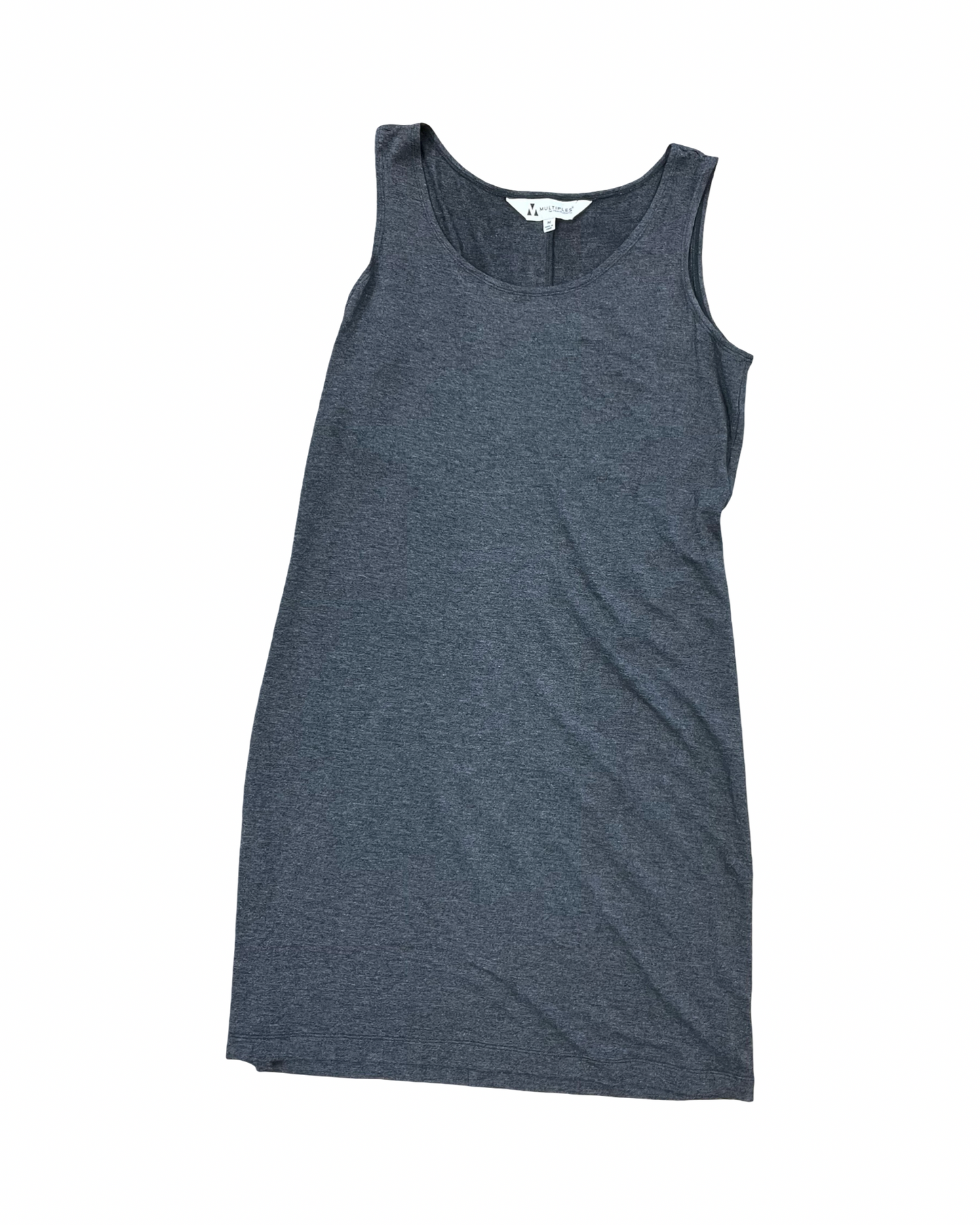 Dress Casual Midi By Multiples In Grey, Size:M