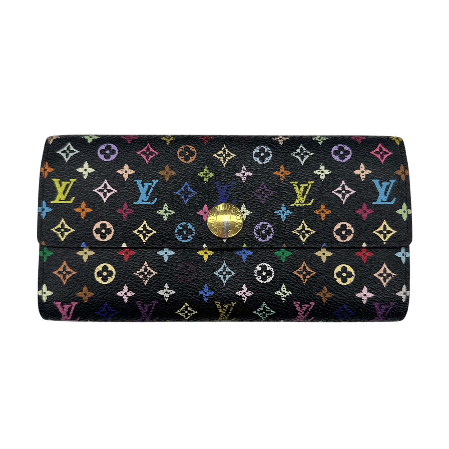 Wallet Luxury Designer By Louis Vuitton In Multi, Size:Medium