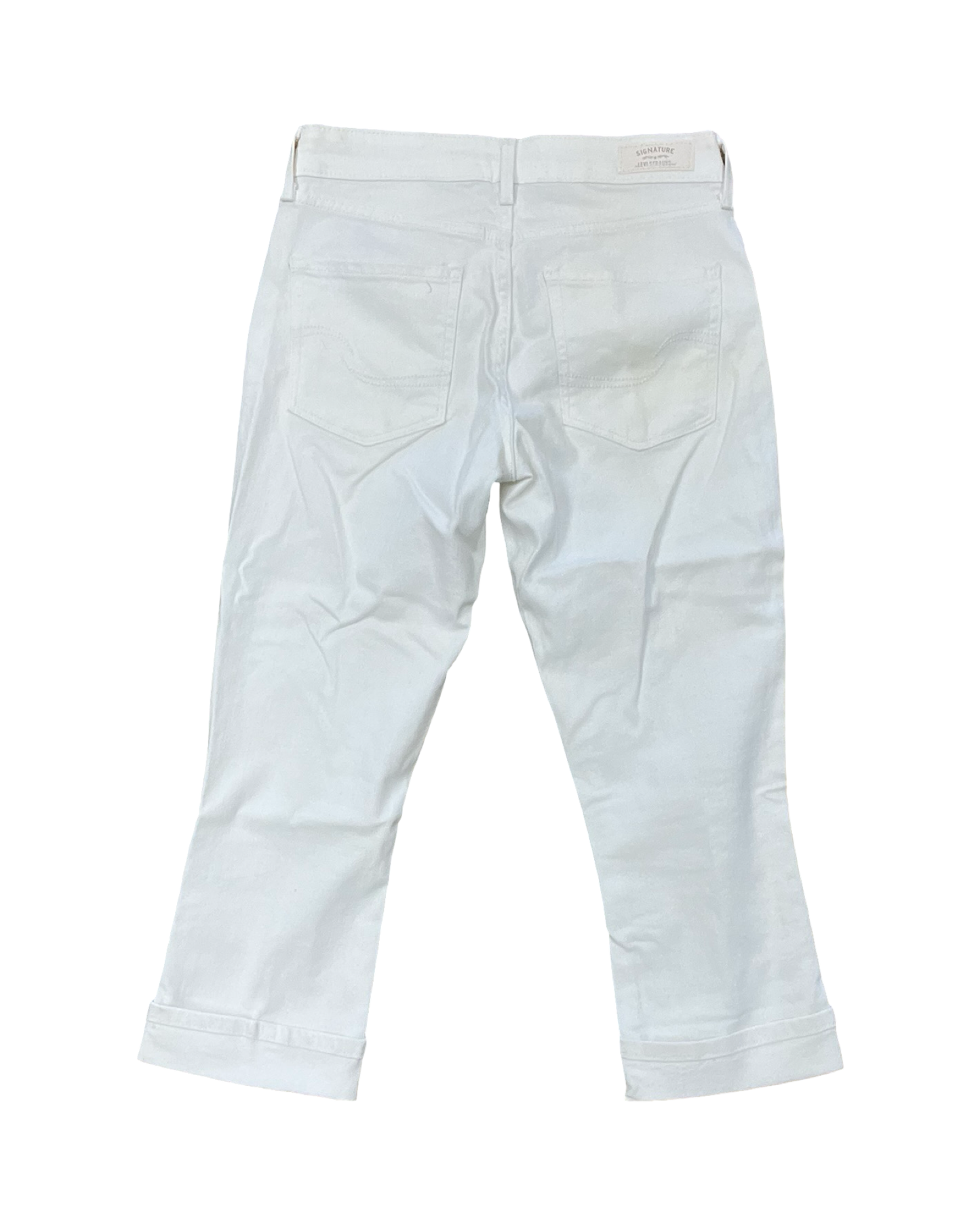 Jeans Cropped By Levis In White, Size:4