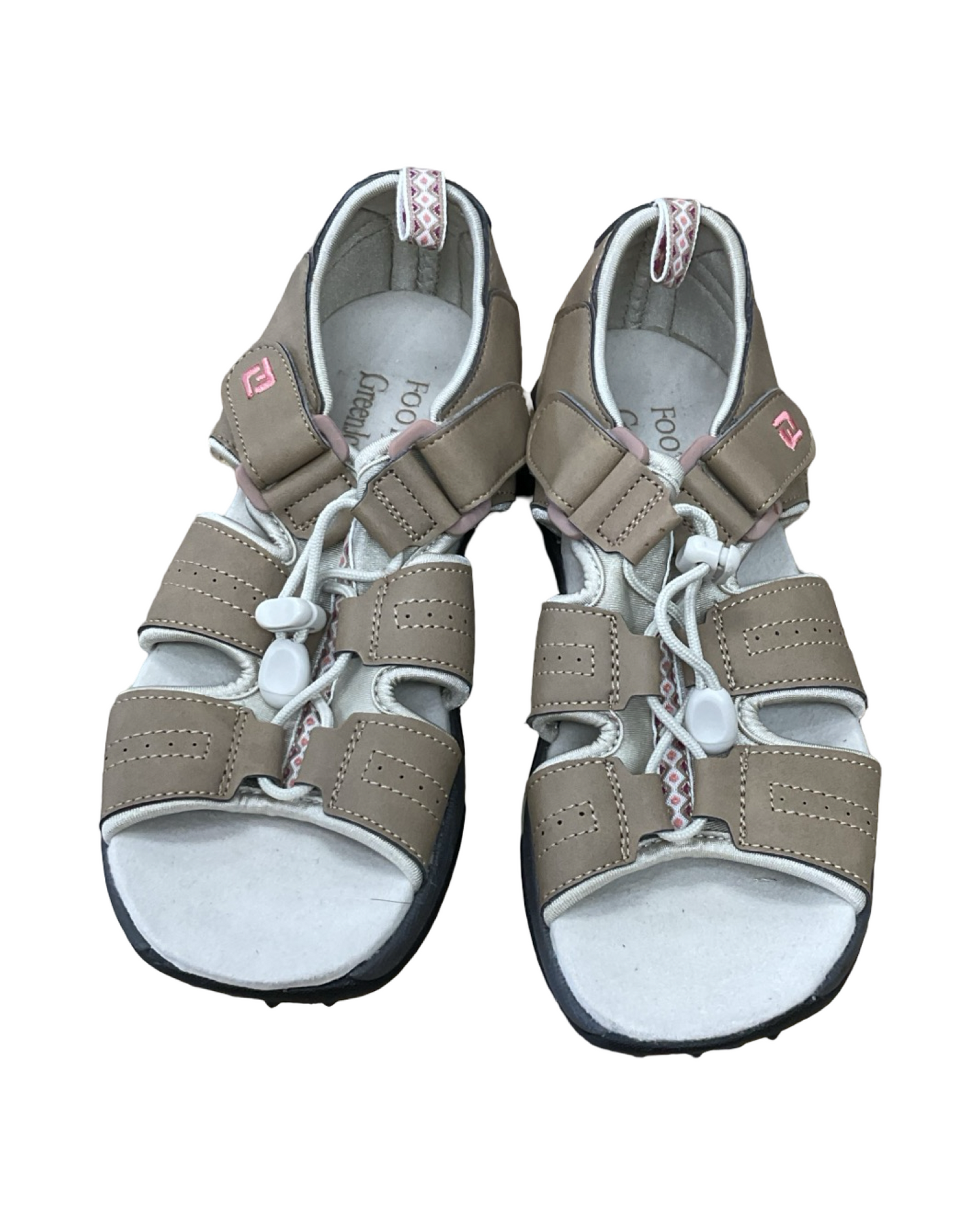 Sandals Flats By Clothes Mentor In Tan, Size:6