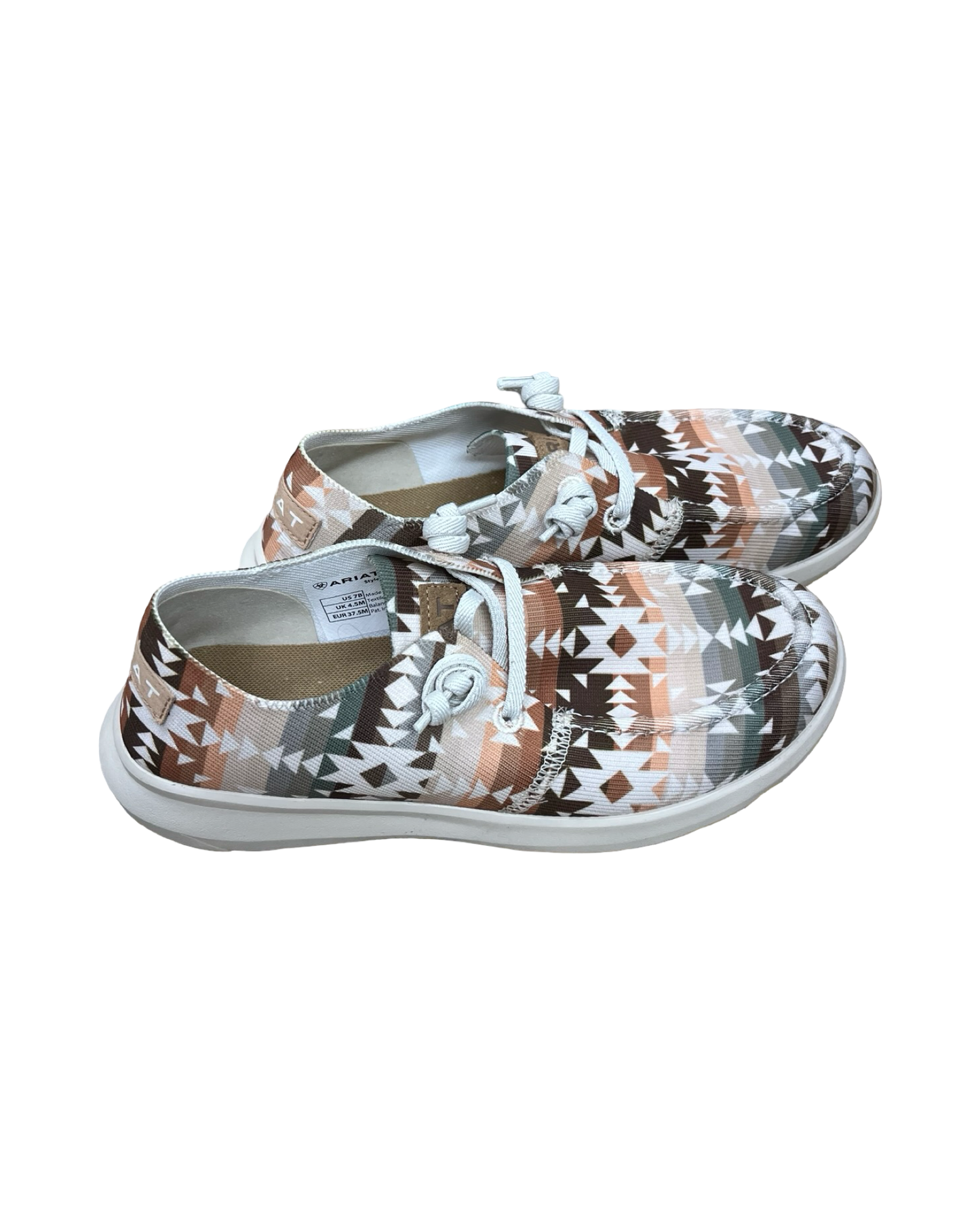 Shoes Sneakers By Ariat In Cream, Size:7