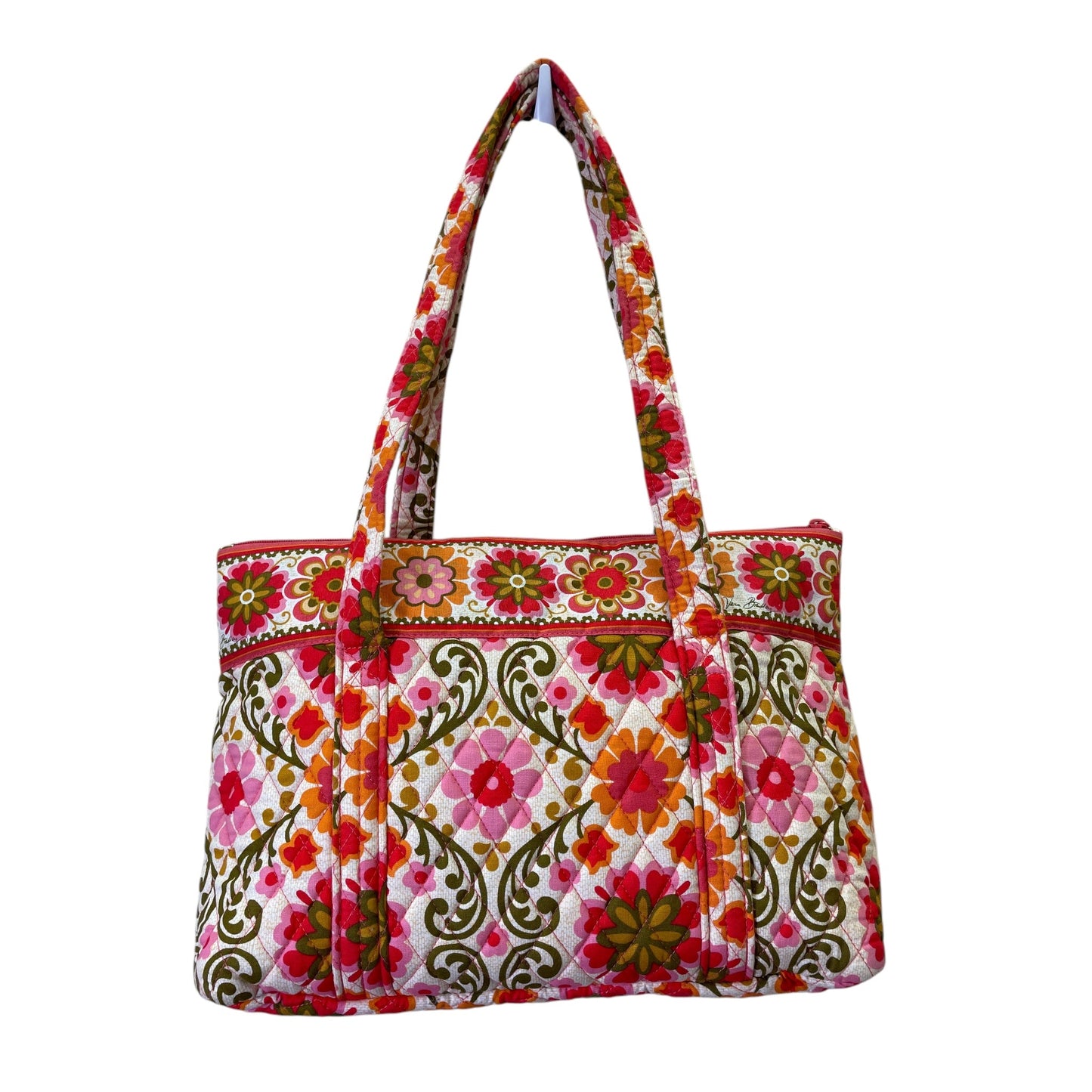 Handbag By Vera Bradley In Pink & Red, Size:Medium