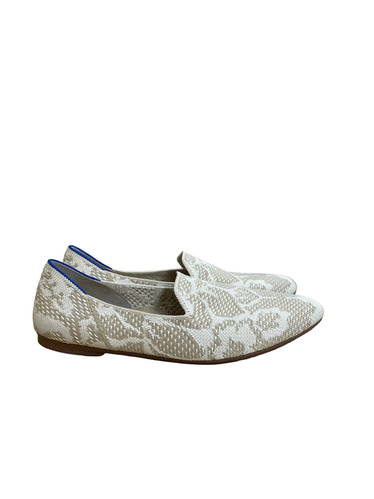 Shoes Flats By Rothys In Cream & Tan, Size:7