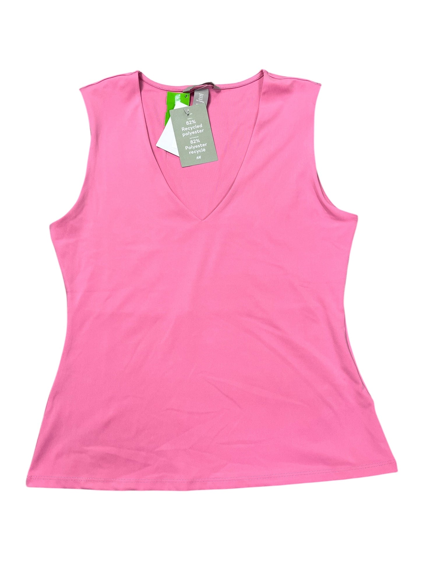 Top Sleeveless Basic By H&M In Pink, Size:M