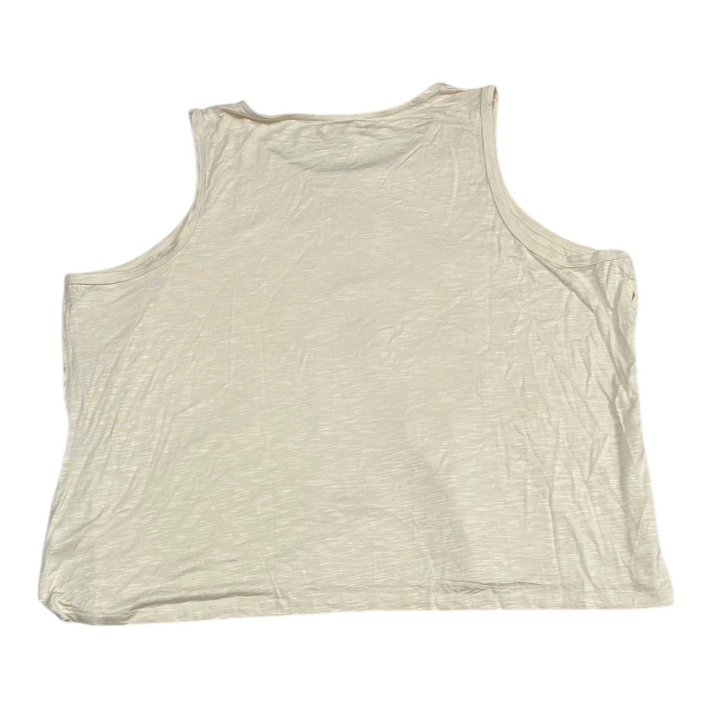 Top Sleeveless By Maurices In Cream, Size:3X