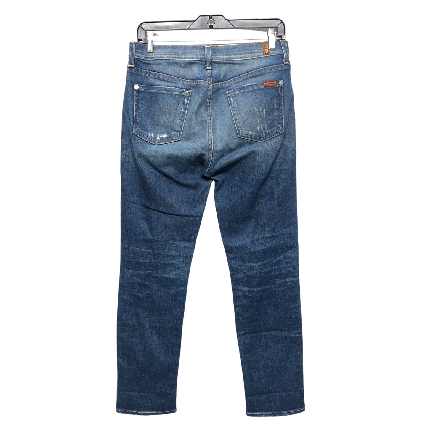 Jeans Skinny By 7 For All Mankind In Blue Denim, Size:2