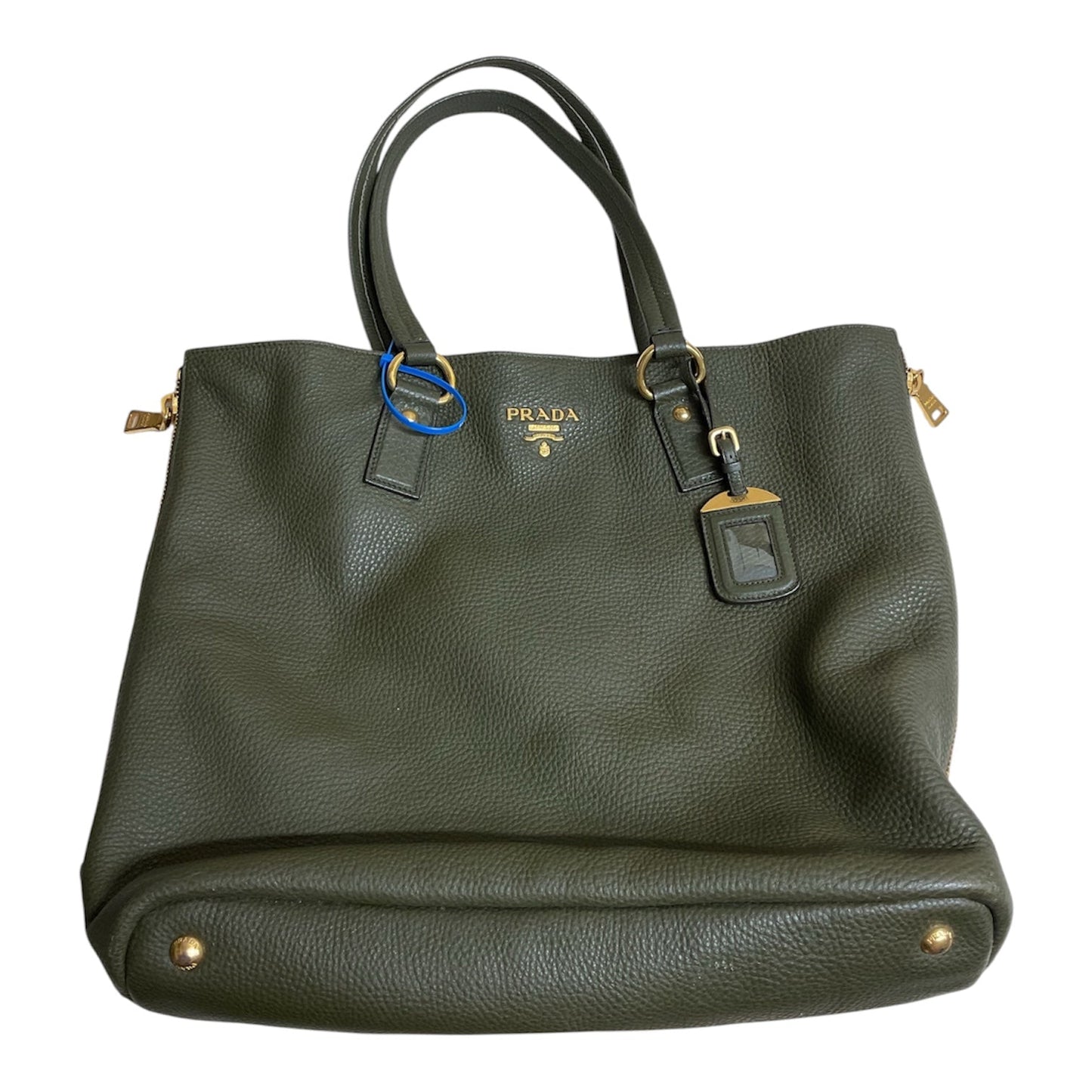 Handbag Luxury Designer By Prada In Green, Size:Large