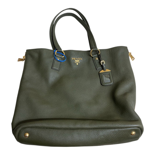 Handbag Luxury Designer By Prada In Green, Size:Large