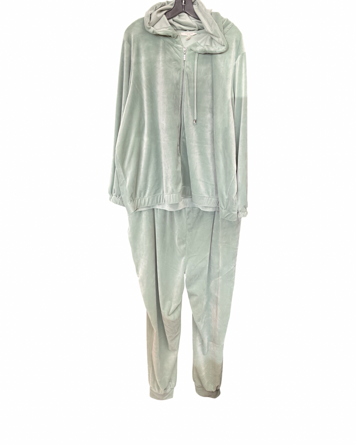 Lounge Set Pants By Cable And Gauge In Green, Size:3X