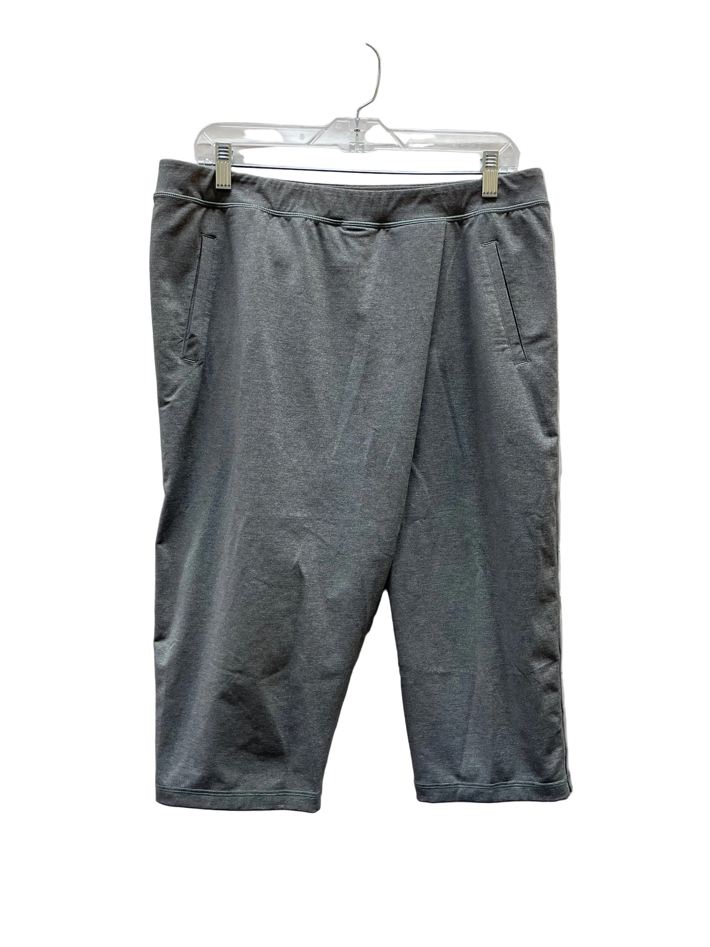 Athletic Leggings Capris By Lululemon In Grey, Size:10