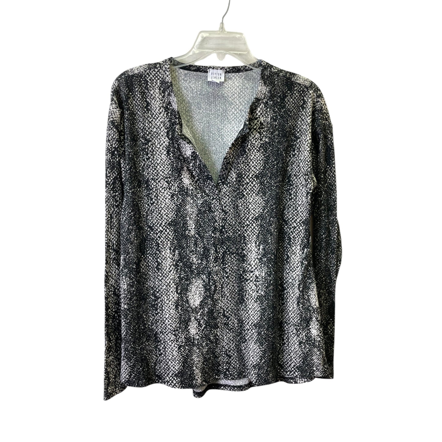 Top Ls By Peyton Jensen In Black, Size:M