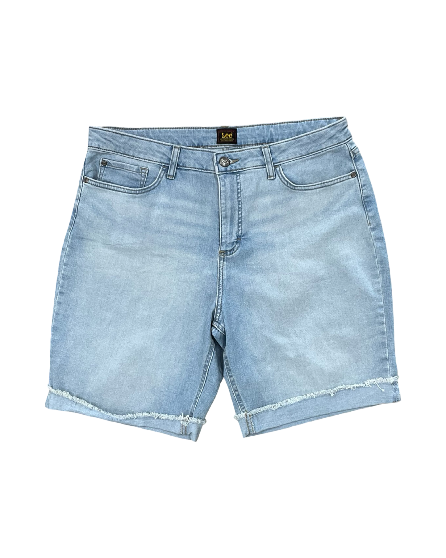 Shorts By Lee In Blue Denim, Size:16