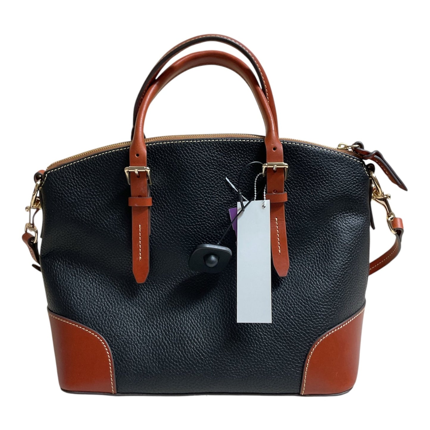 Handbag Designer By Dooney And Bourke In Black & Brown, Size:Large