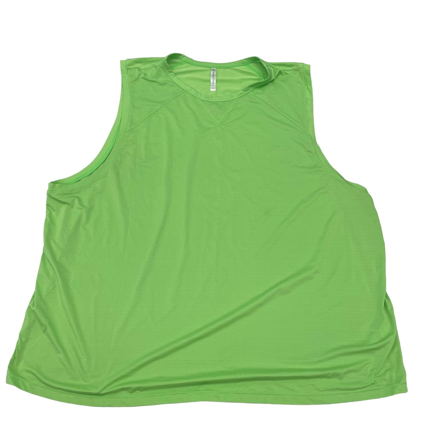 GREEN FABLETICS ATHLETIC TANK TOP, Size 3X