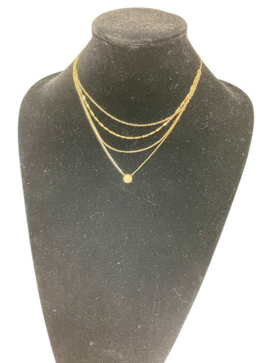 Necklace Layered By Halogen In Gold