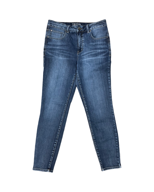 Jeans Skinny By Maurices In Blue Denim, Size:12