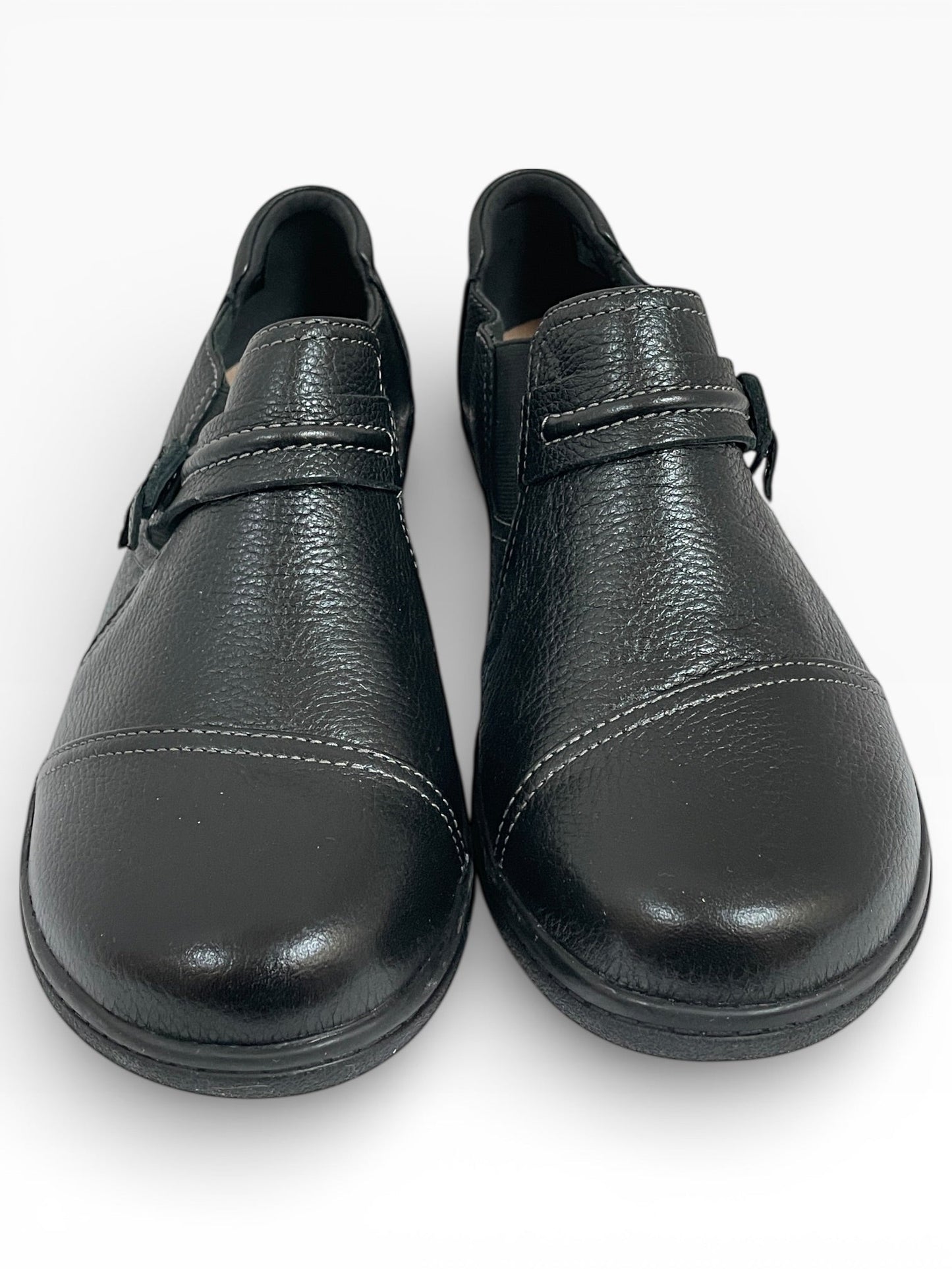 Shoes Flats By Clarks In Black, Size:8.5