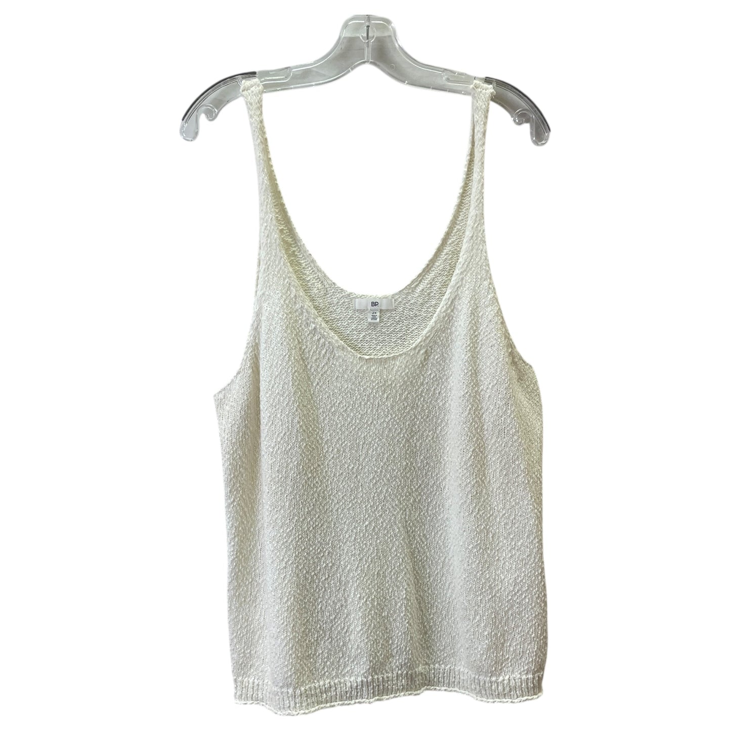 Top Sleeveless By Bp In Cream, Size:2X