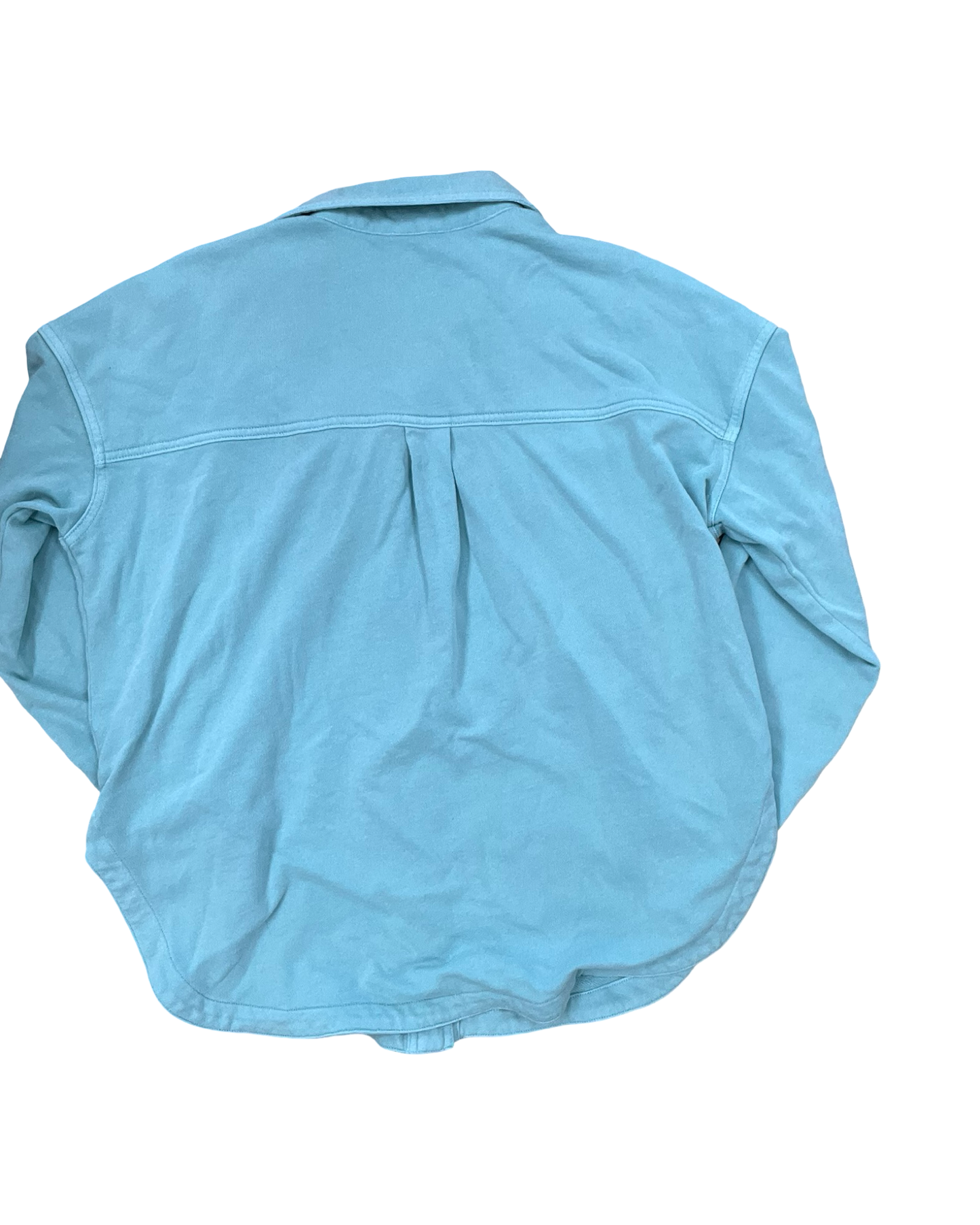 Jacket Shirt By Clothes Mentor In Teal, Size:L
