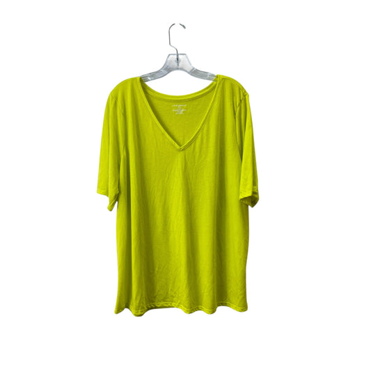 Top Ss Basic By Lane Bryant In Yellow, Size:2X