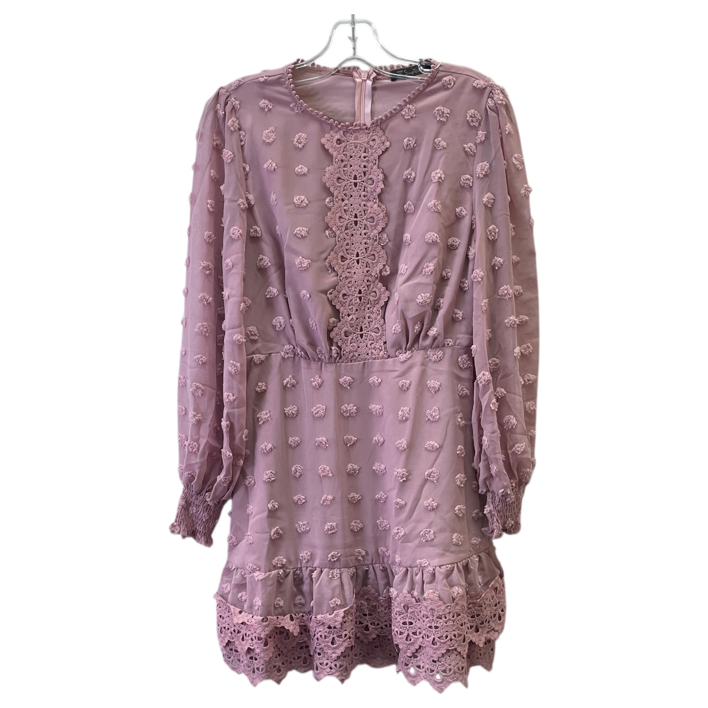 Dress Party Short By Simplee in Pink, Size:M