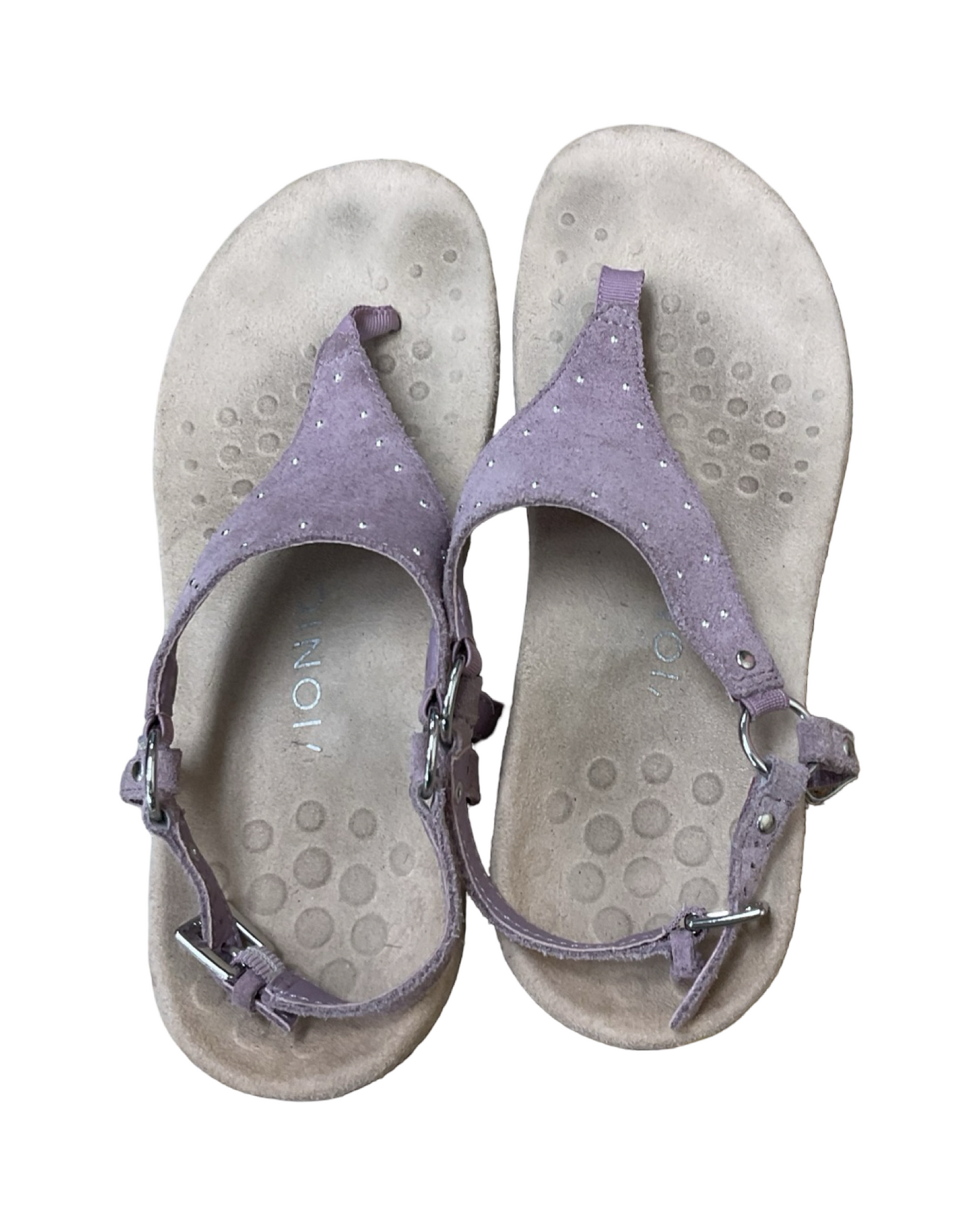 Sandals Flats By Vionic In Purple, Size:6.5