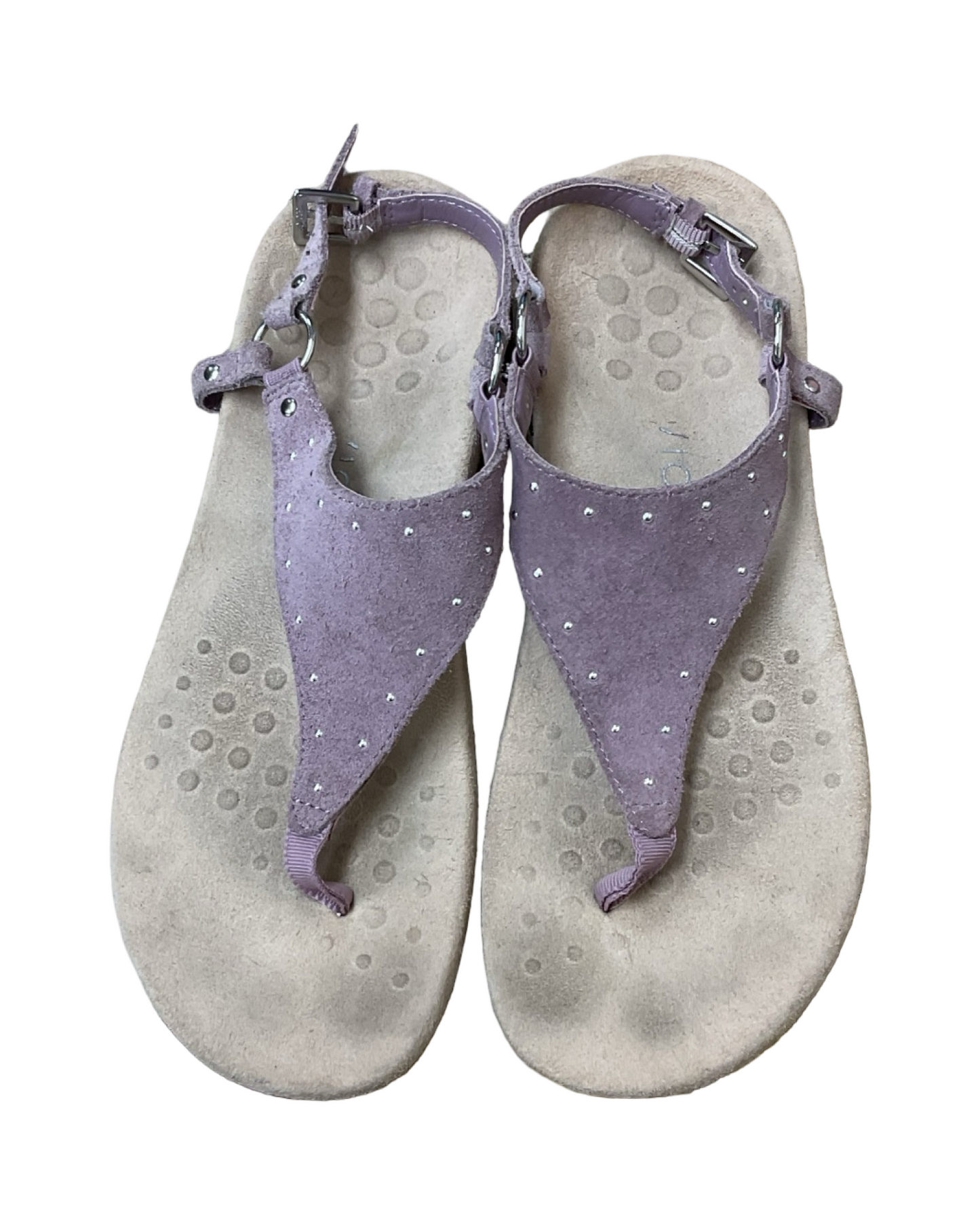 Sandals Flats By Vionic In Purple, Size:6.5