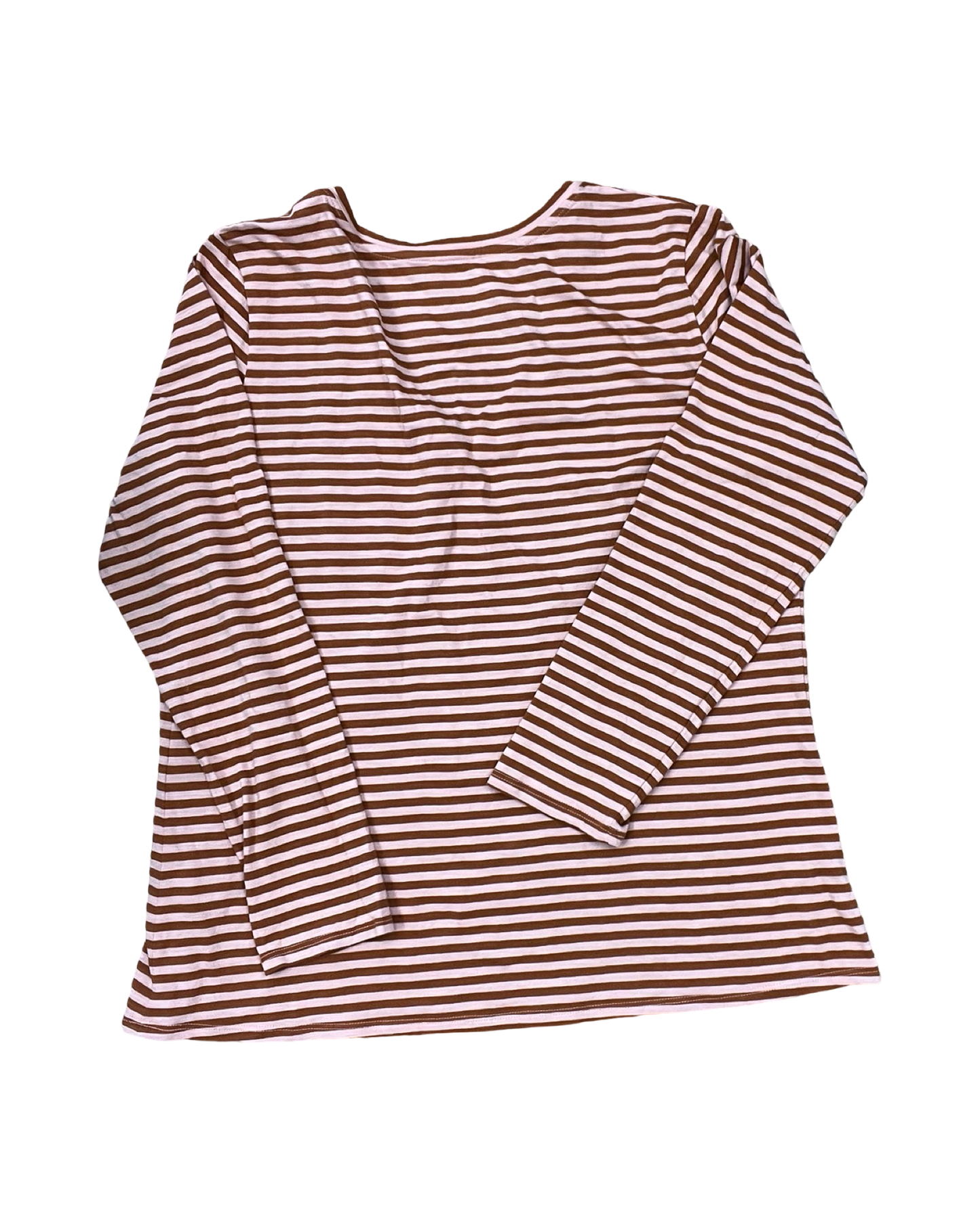 Top Ls By Garnet Hill In Orange & Tan, Size:L