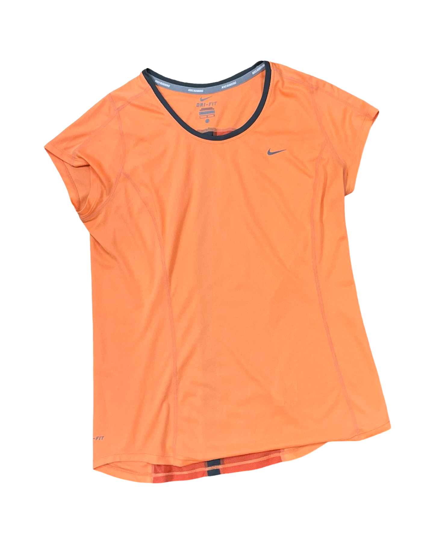 Athletic Top Ss By Nike In Orange, Size:L