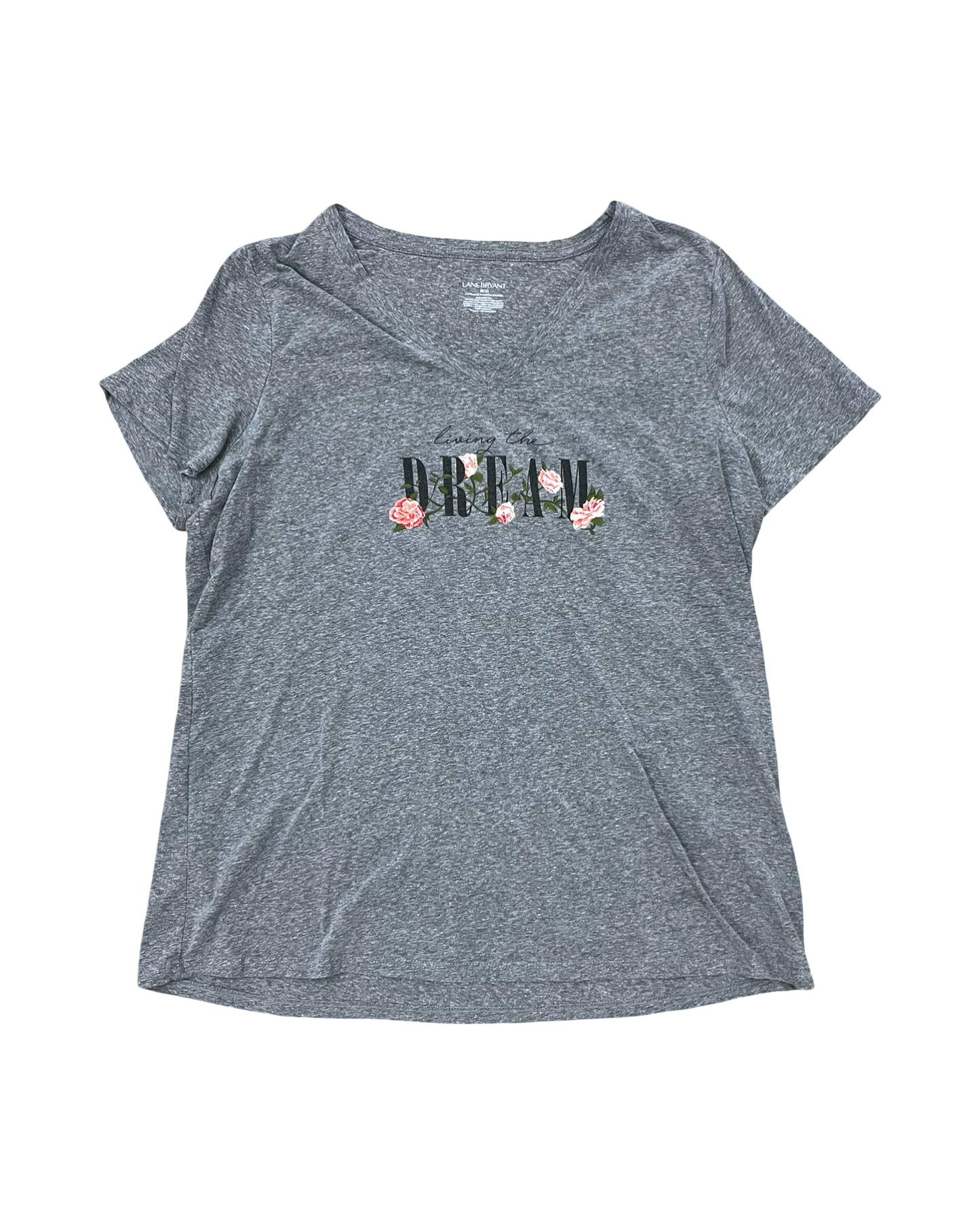 Top Ss Basic By Lane Bryant In Grey, Size:18