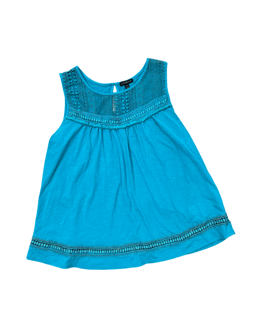 Top Sleeveless By Lane Bryant In Green, Size:18