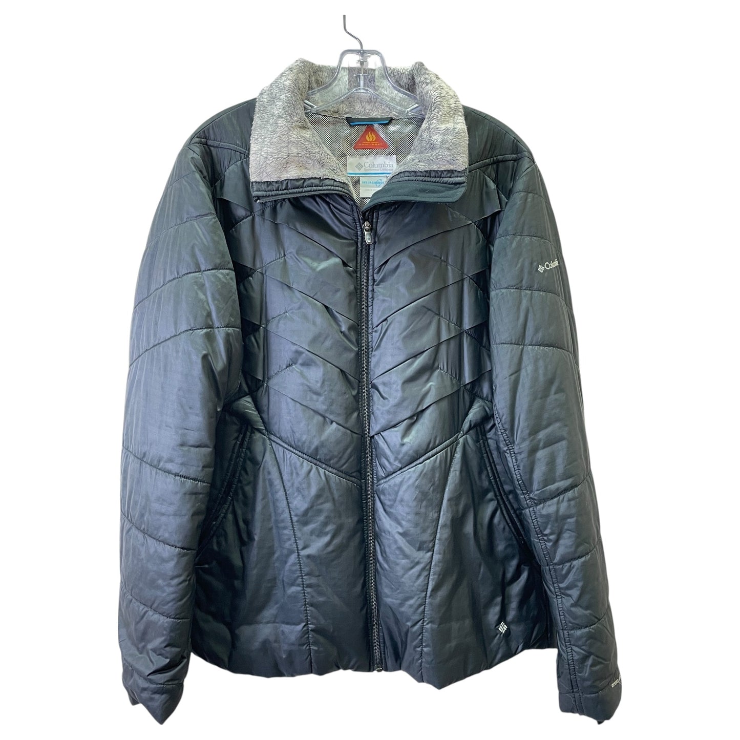 Jacket Puffer & Quilted By Columbia In Black, Size:Xl