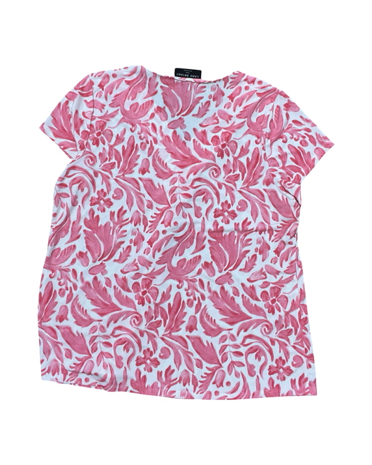 Top Ss By Lane Bryant In Pink & White, Size:14