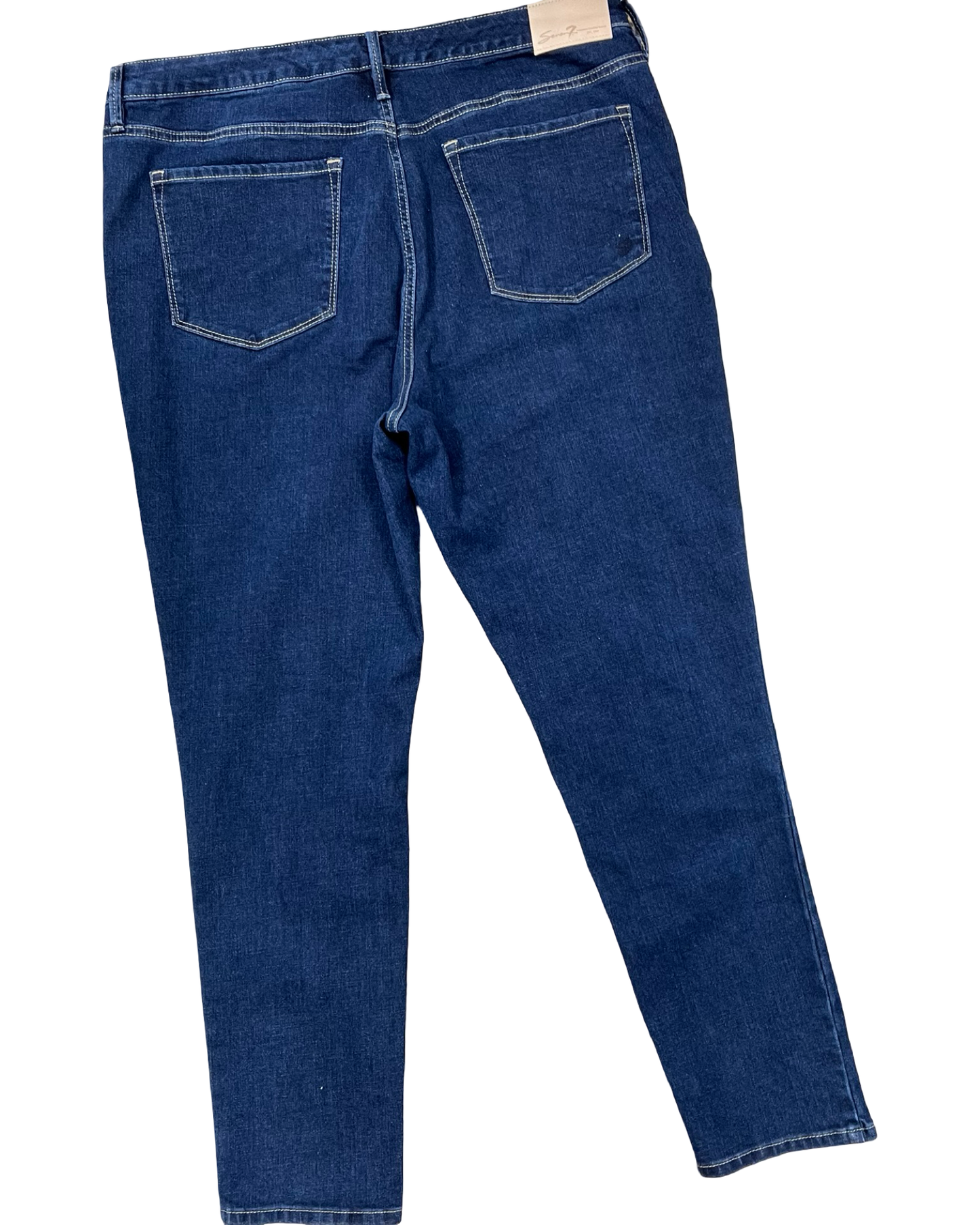 Jeans Skinny By Seven 7 In Blue Denim, Size:16