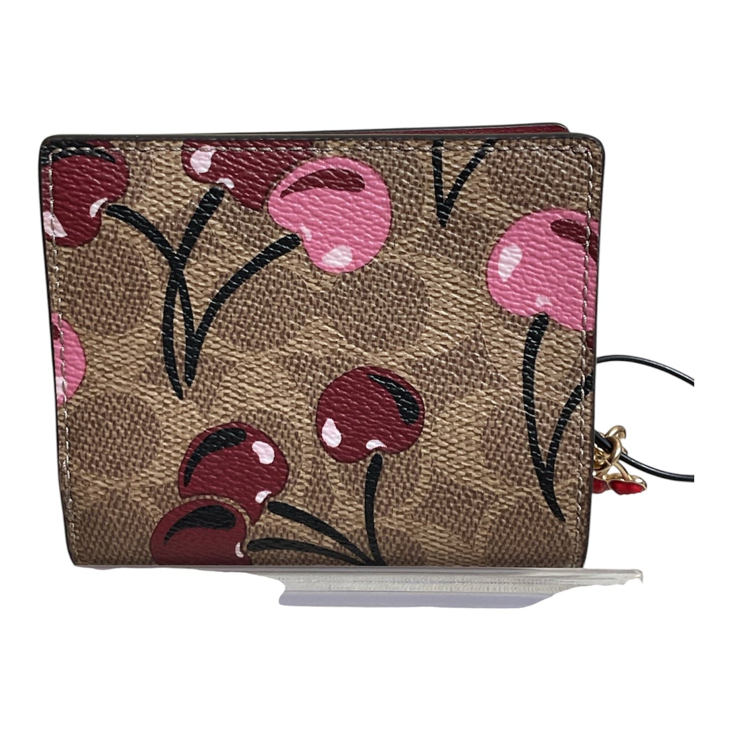 Wallet Designer By Coach In Brown & Red, Size:Small