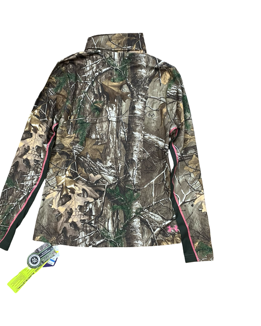 Athletic Top Ls Collar By Under Armour In Camouflage Print, Size:Xl