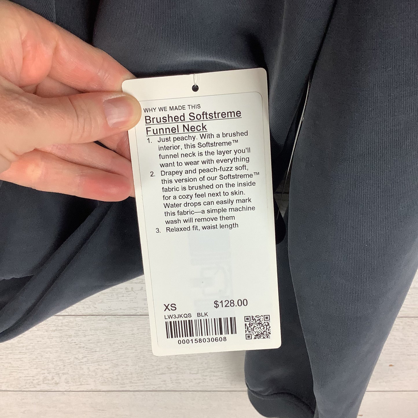 Athletic Sweatshirt Collar By Lululemon In Grey, Size: Xs
