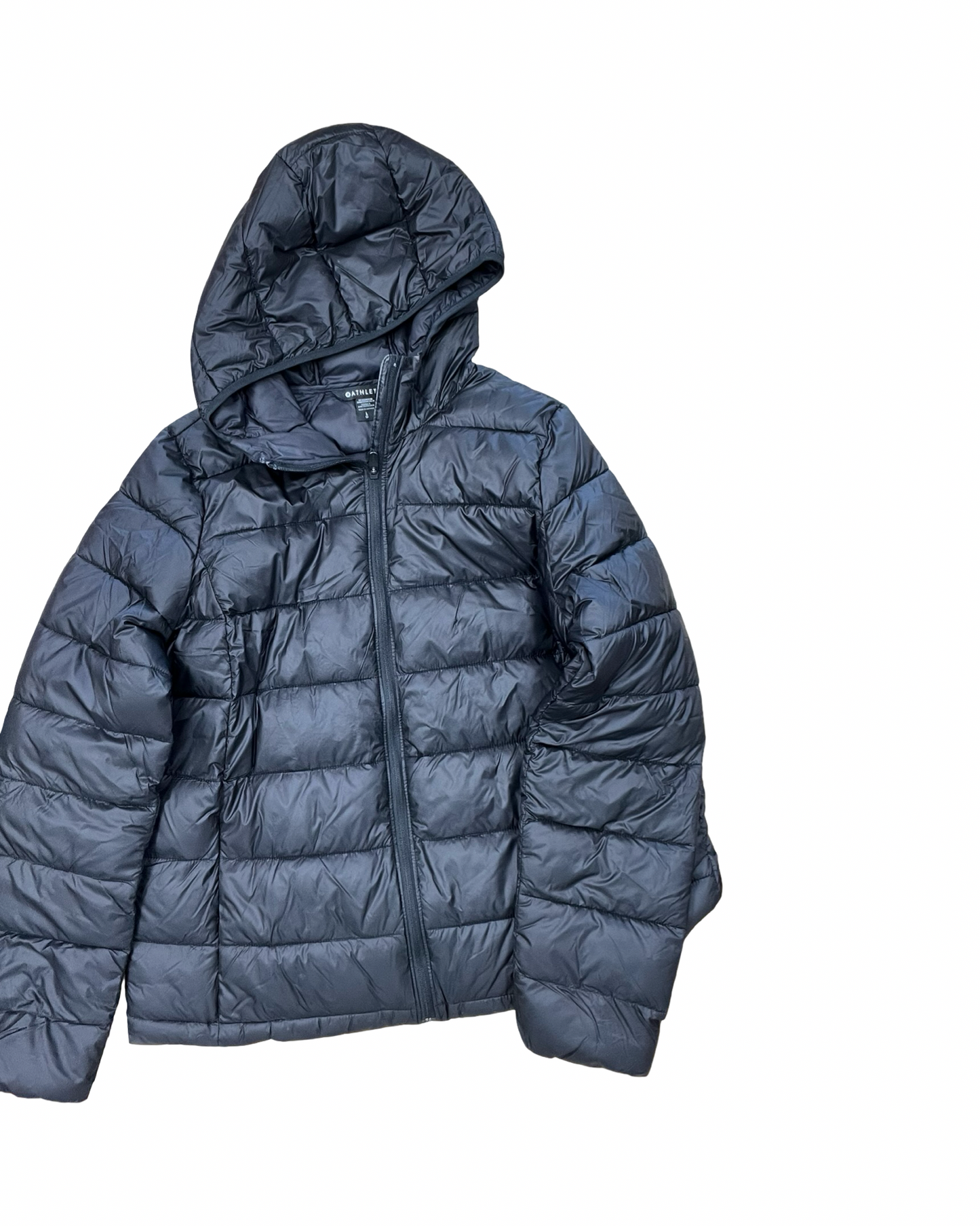 Jacket Puffer & Quilted By Athleta In Black, Size:L