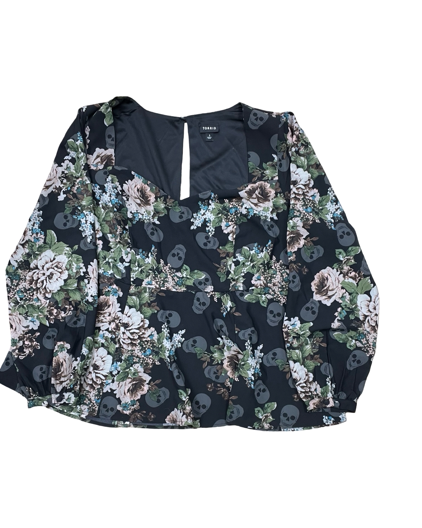 Top 3/4 Sleeve By Torrid In Black, Size:1X
