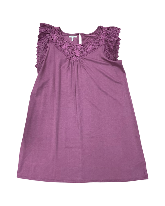 Dress Casual Midi By Maurices In Purple, Size:1X